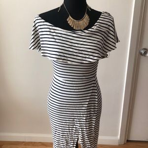 Off the shoulder form fitting dress